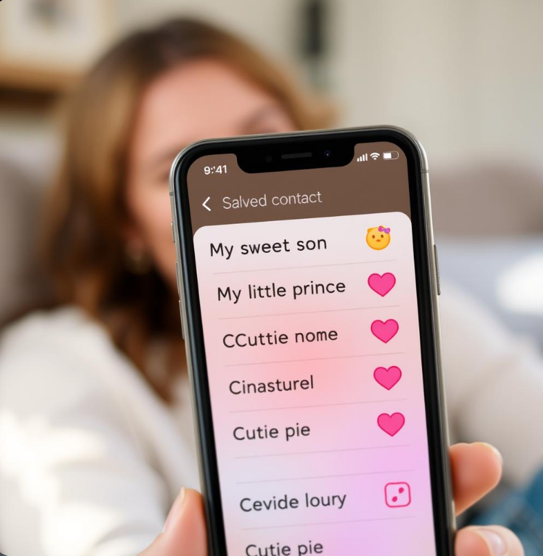 oğlumu telefon rehberine kaydetme isimleri